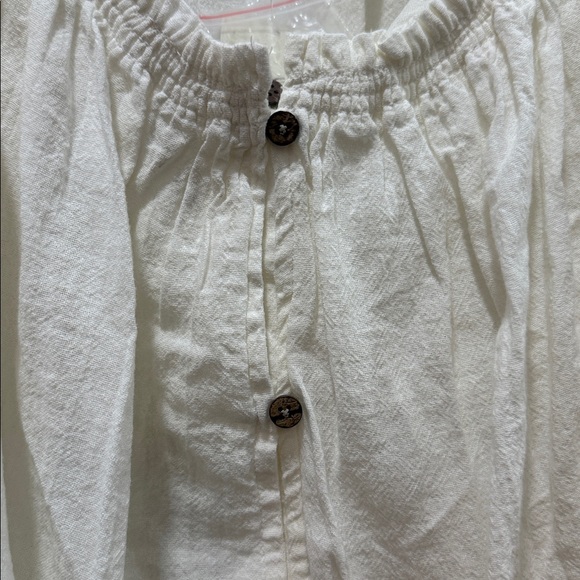 FREE PEOPLE FRONT BUTTON TUNIC NWT sz L - Picture 3 of 7